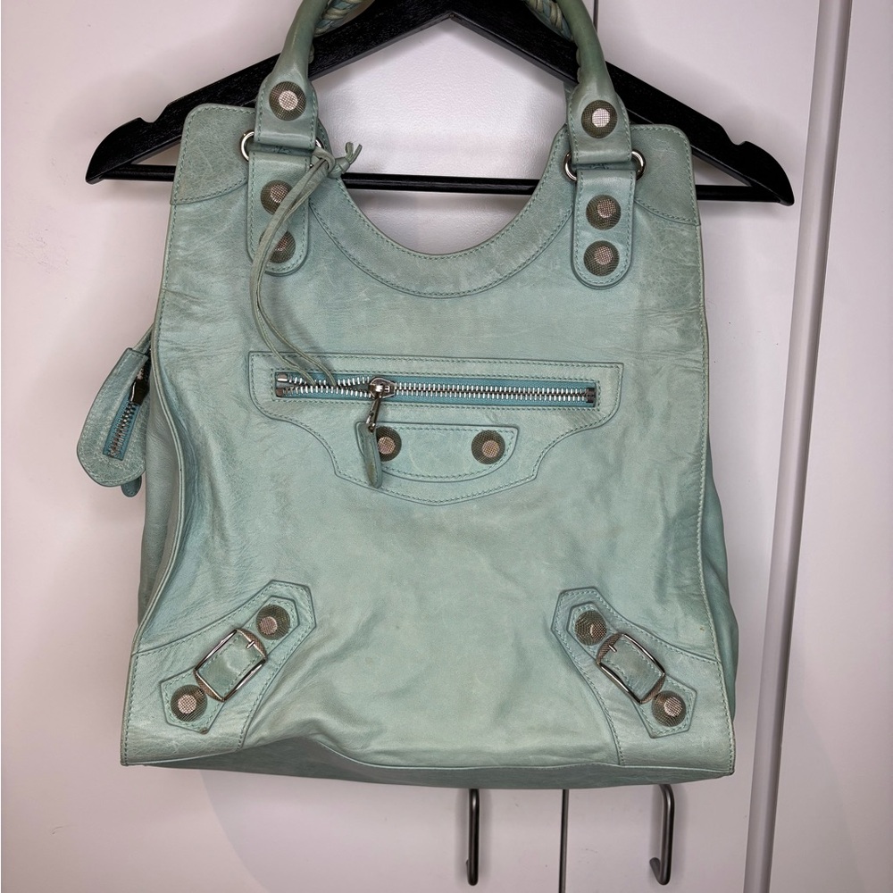 Balenciaga Mint Green GSH City Shoulder Bag ❗️SOLD❗️